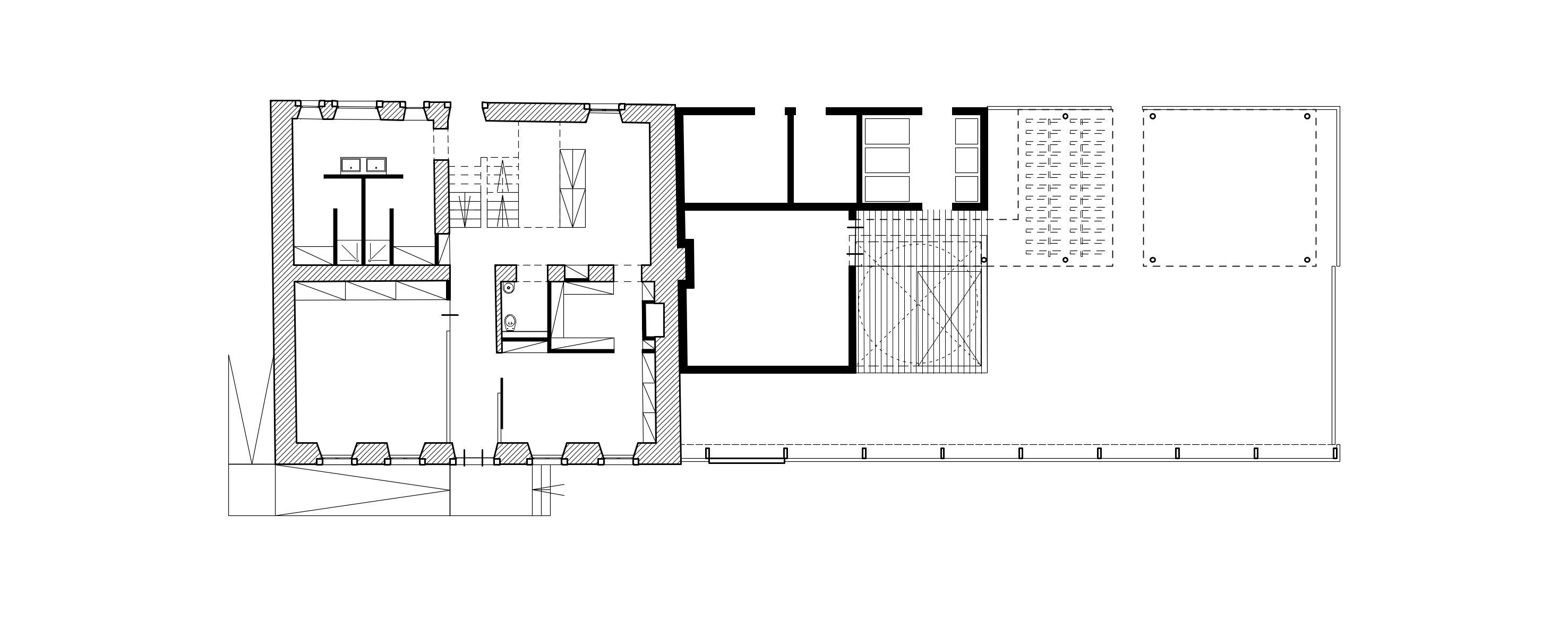 Photo - Maison de maître et locaux techniques - plan rez-de-chaussée