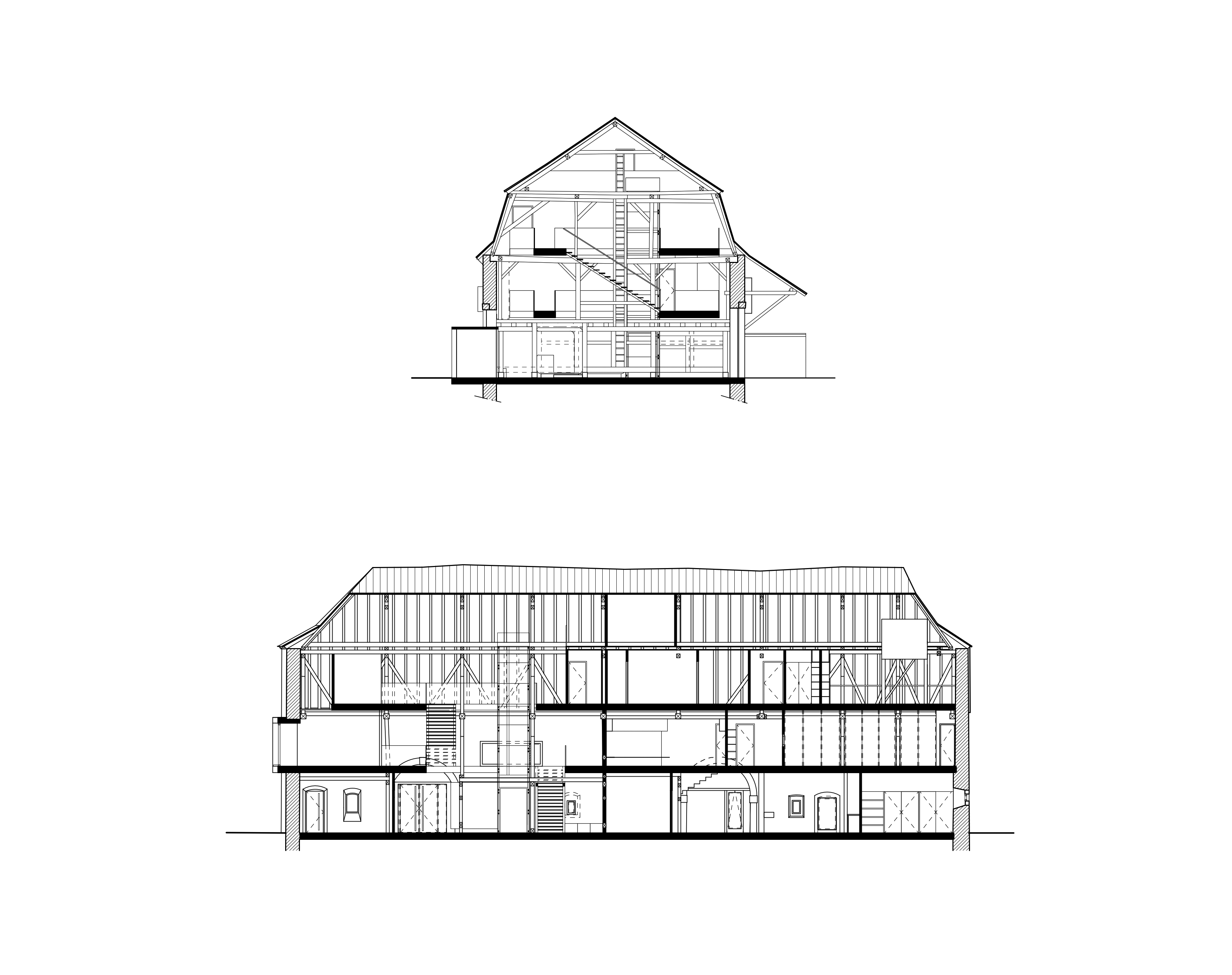 Photo - Grange dîmière - coupes